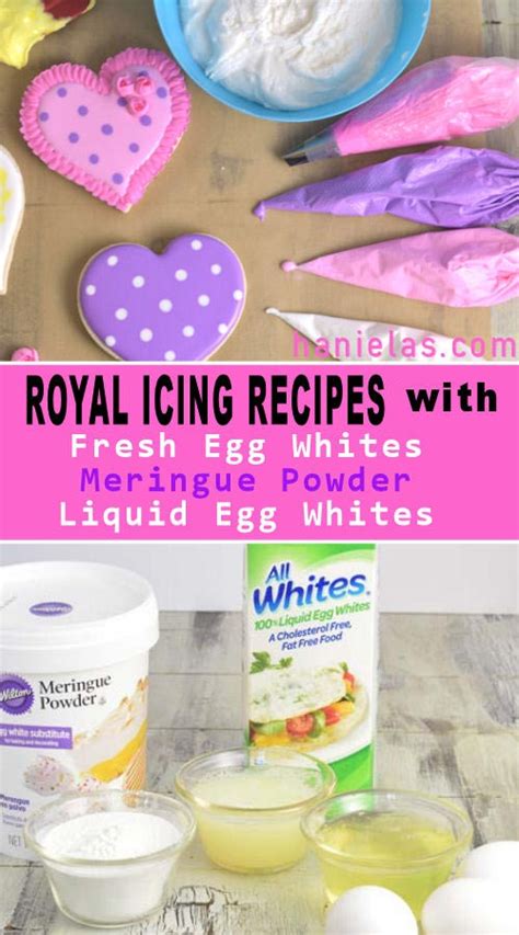 This sugar cookie icing recipe hardens without being crunchy. Royal Icing Fresh Eggs, Meringue | Haniela's | Recipe | Royal icing ...