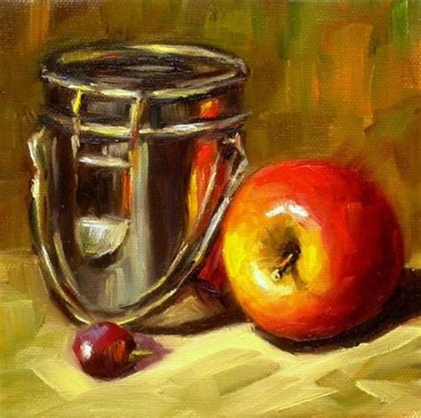 Daily Paintworks Apple Study Original Fine Art For Sale Irina