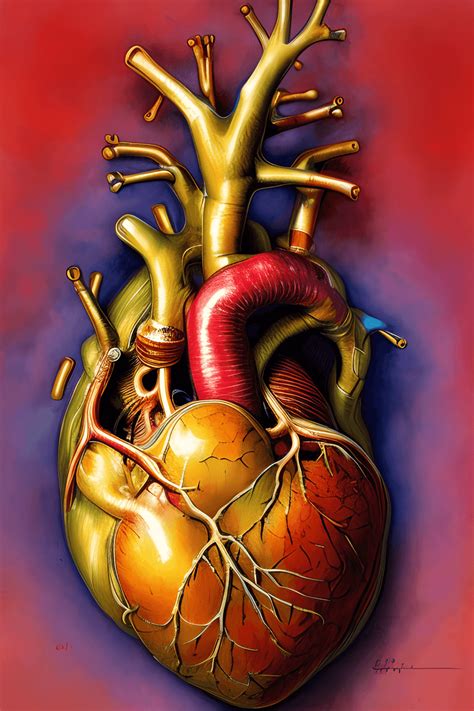 Anatomical Human Heart Painting · Creative Fabrica