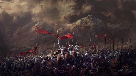 Fantasy Battle Hd Wallpaper By Julian Bauer