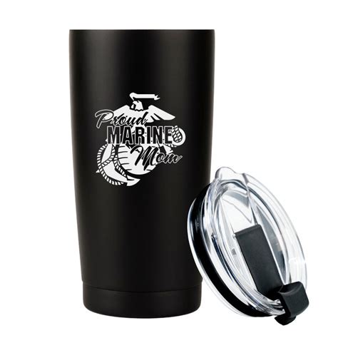 20oz Proud Marine Momdad Insulated Stainless Steel Tumbler Marine