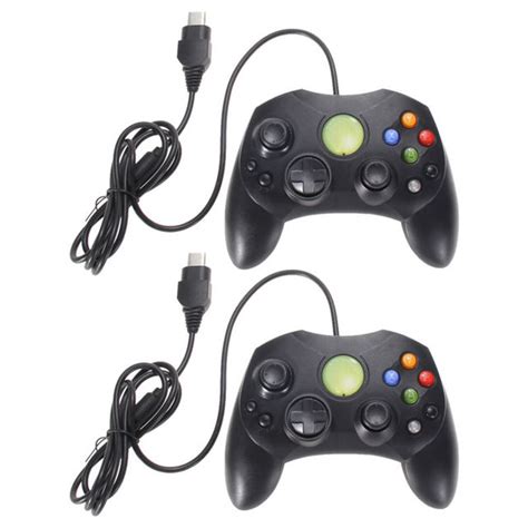 2pcslot Black Wired Game Controller Professional Gamepad Joystick Game