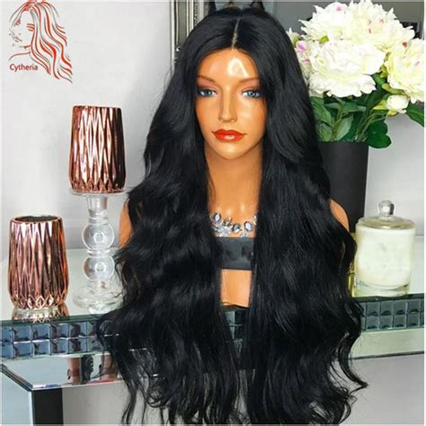 Virgin Brazilian Hair Wigs Body Wave Lace Front Human Hair Wigs For Black Women 150 Density