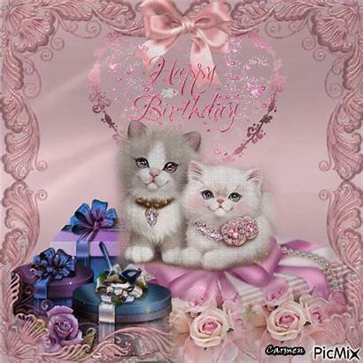 Birthday Happy Cat Fancy Kitty Gifs Animation