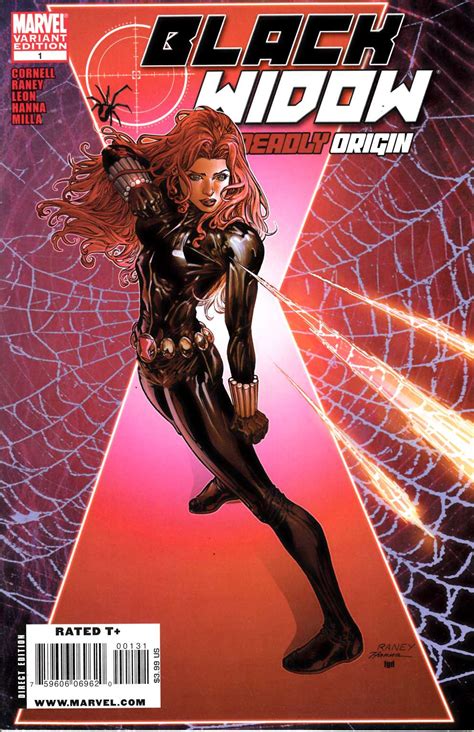 Black Widow Deadly Origin 1 Raney Variant Cover Near Mint