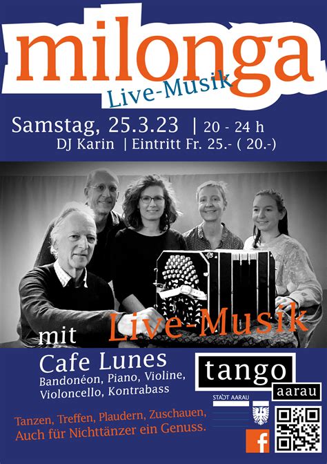 März Milonga mit Live Musik und DJ Karin Engeli tangoaarau