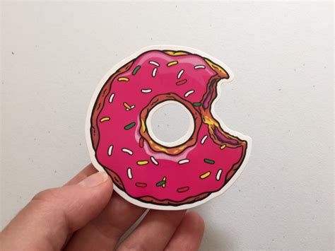 Donut Sprinkles Sticker Doughnut Laptop Sticker Vinyl