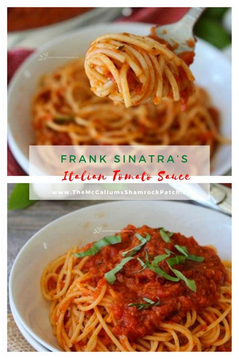 Frank Sinatra's Italian Tomato Sauce and Meatballs | McCallum's ...