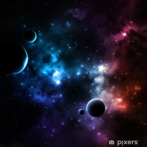 Poster Galaxy Background Pixersus