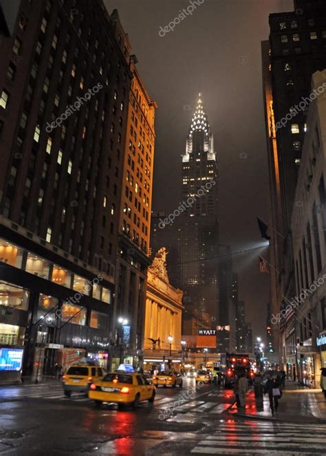 New York City Streets At Night Rain