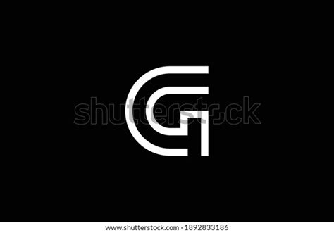 Cg Letter Logo Design On Luxury Stock Vector Royalty Free 1892833186