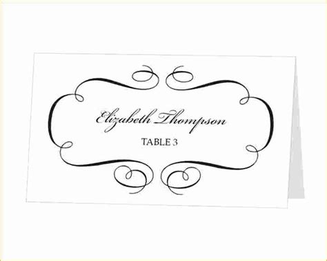 Free Place Card Template Printable Place Cards Card Templates