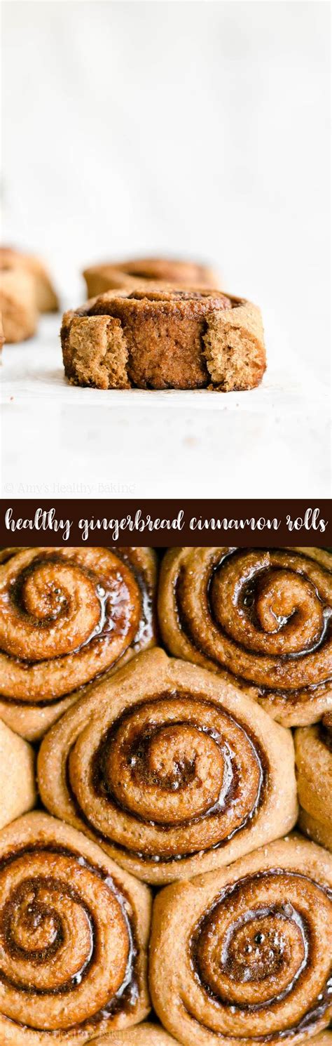 Healthy Gingerbread Cinnamon Rolls Light Fluffy And Only 112 Calories