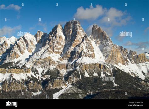 Monte Cristallo Seen From Faloria In Cortina Dampezzo Dolomites