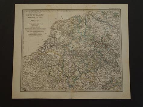 antique map of holland belgium germany by decorativeprints holland map german map belgium