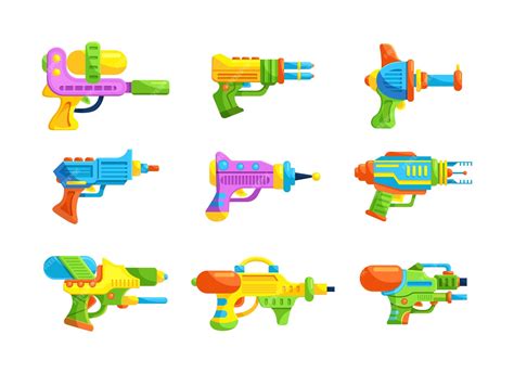 Brilhante Arma De Brinquedo Para Crianças Blaster Revólver Raygun E