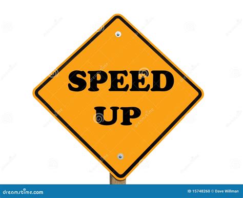 Speed Up Sign Stock Photo Image 15748260