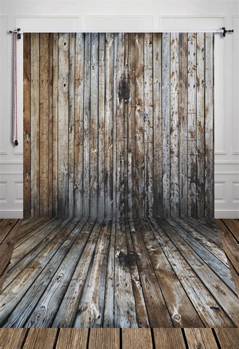 Buy Weathered Plank Wood Floor Printed Photography