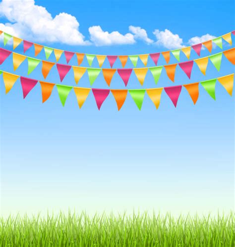 2200 Blue Bunting Background Stock Illustrations Royalty Free Vector