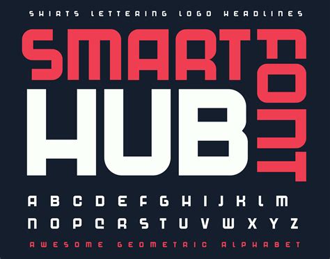 Teknik Teckensnitt Alfabetet Bokstäver Modern Futuristisk Typografi Sans Serif
