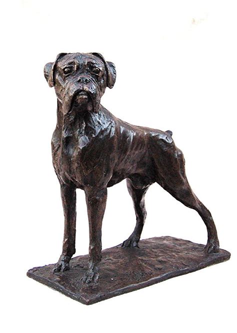 Sculpture Of Boxer Dog Bronze Boxer Dog Sculpture