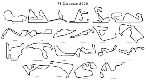 F1 2020 Calendar Wallpaper On Behance