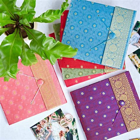 Handmade Sari Photo Albums By Paper High