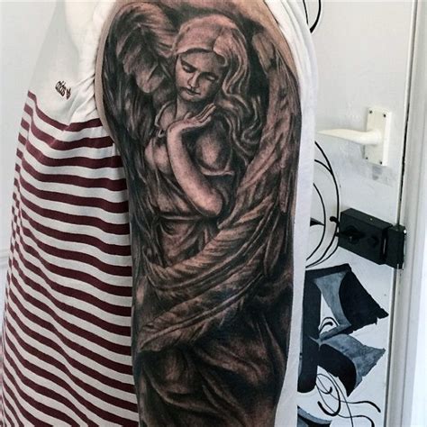 Michael tattoo archangel michael tattoo angels among us angels and demons male angels i believe in angels. The 80 Best Angel Tattoos for Men | Improb