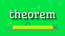 How to say "theorem"! (High Quality Voices) - YouTube