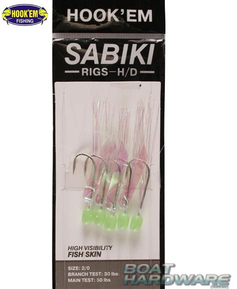 Sabiki 5 Hook Rig Live Bait Jig Size 20 Extra Sharp