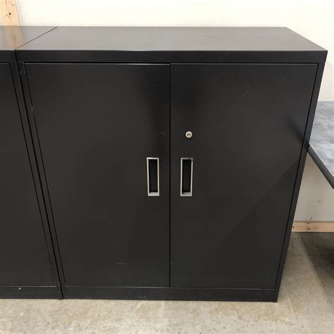 Steelcase 36 Gray Metal Storage Cabinet Redeemed Office