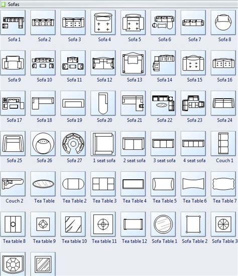 Sofa Symbols For Floor Plan Floor Plan Symbols Floor Plan Design