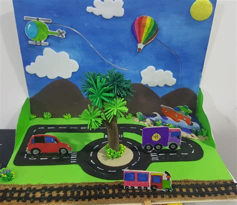 Maqueta Medios De Transporte Preschool Transportation Crafts