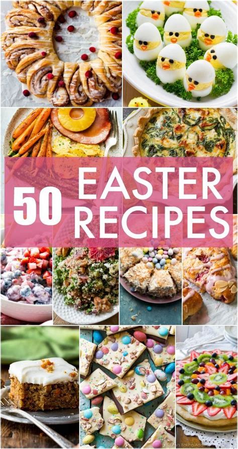 Maybe you would like to learn more about one of these? 50 + Easter menu recipes including breakfast, eggs, brunch, easy Easter side dishes, dinner ...