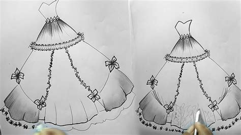How To Draw Fashion Dresses Drawing Tutorial Vizatime Fustanesh S