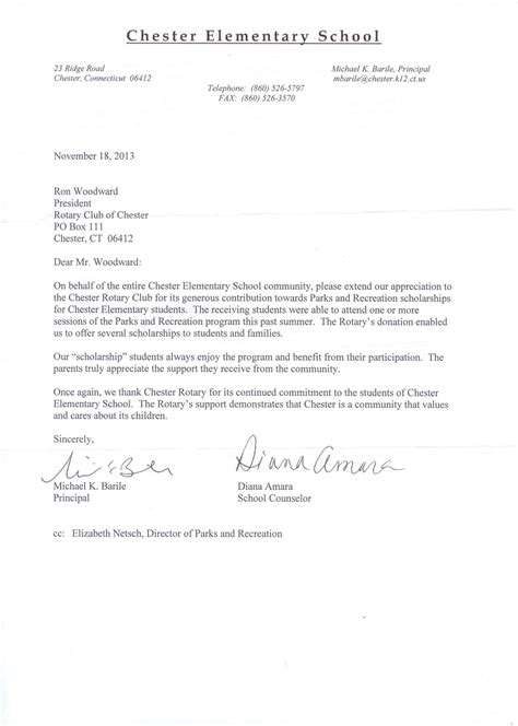 Thank you for donation letter is an important letter as it helps to show your gratitude to your donors. Thank You Letters | Rotary Club of Chester