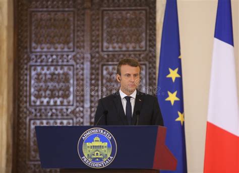 French President Emmanuel Macron Editorial Stock Photo Image Of