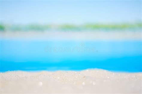 Abstract Beach Sand And Sea As A Background Blurred Stock Photo