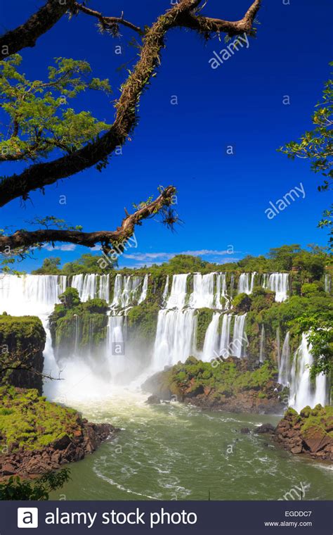 Argentina Iguazu Falls National Park Unesco Site Stock