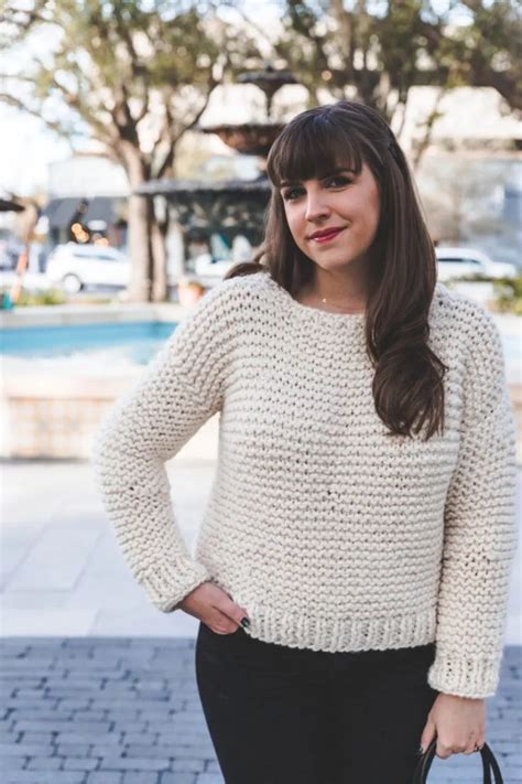 25 Free Easy Sweater Knitting Patterns Great For Beginners