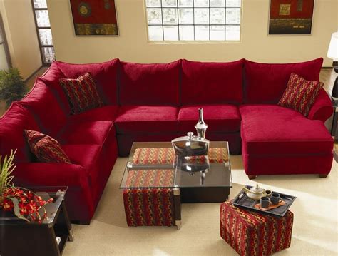 10 Ideas Of Red Leather Sectionals With Chaise
