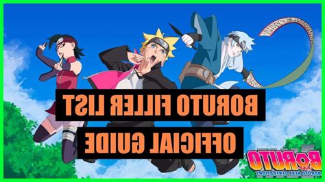 Boruto Filler List Anime La Boutique Dusine