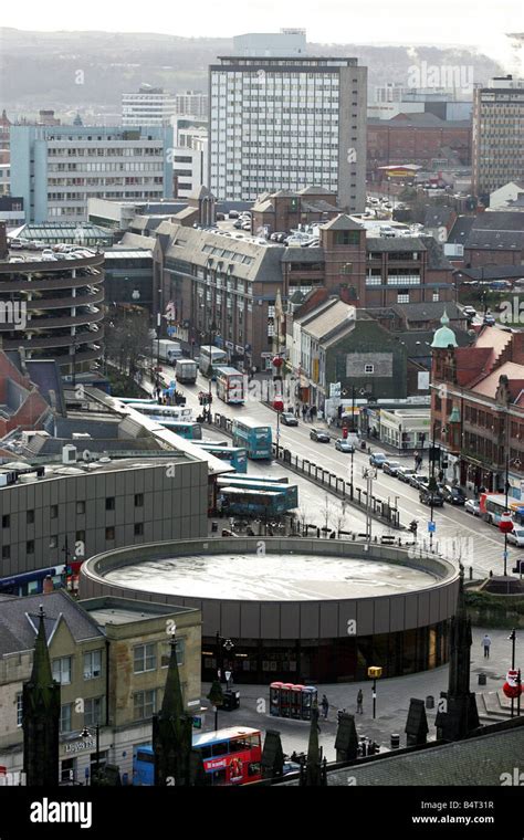 A Panoramic General View Of Newcastle City Centre Percy Street