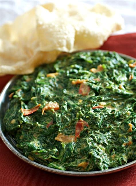 Easy Indian Creamed Spinach Vegetarian Recipe Tasty Ever After