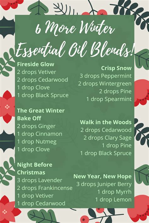 Holiday Essential Oils 6 More Winter Diffuser Blends The Ecological