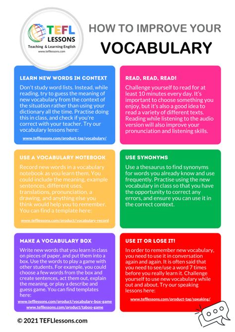 6 Tips To Help Your Students Improve Their Vocabulary Tefl Lessons