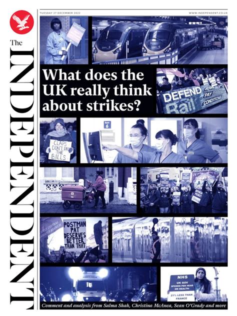 Independent Front Page Th Of December Tomorrow S Papers Today