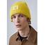Acne Studios Wool Ribbed Beanie Hat Canary Yellow  Lyst