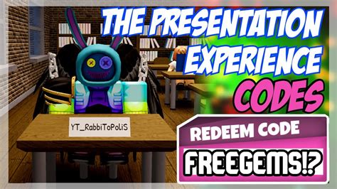 2022 New 😎 Roblox The Presentation Experience Codes 😎 All Update