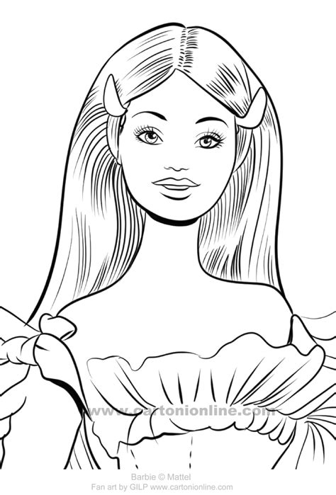 Barbie Fashionista 18 Coloring Page